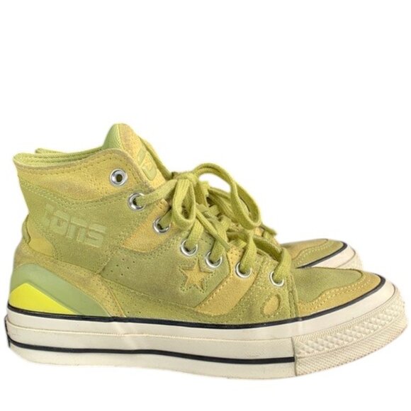 Converse Chuck 70 E260 Hi Women’s 7.5 Suede Earth Yellow High‎ Top Sneakers - Picture 1 of 16